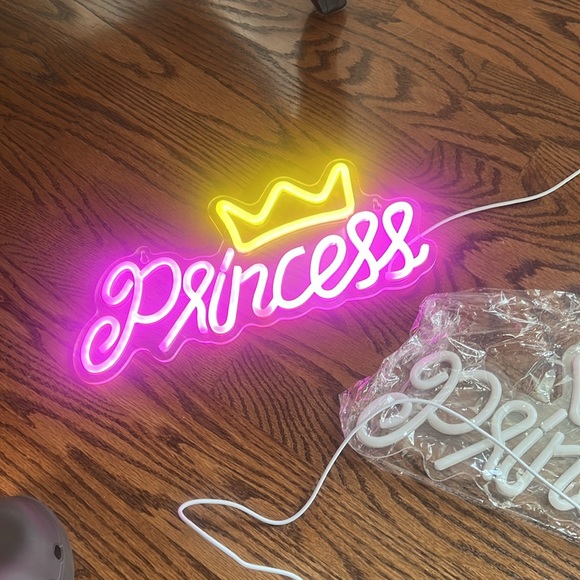 Princess LED sign. My children did not like them. So we never used them. - Picture 6 of 6